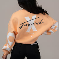 FOXED® STATEMENT OVERSIZE SWEATER FUZZ PEACH WMN