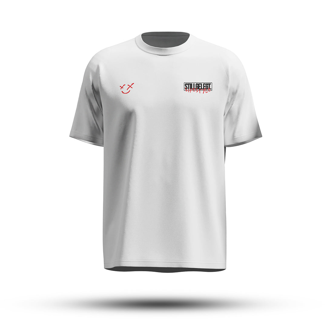 FOXED® STILLGELEGT UNISEX OVERSIZE SHIRT WHITE SPEED