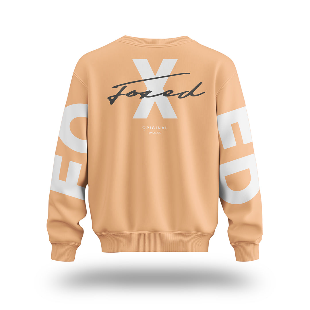 FOXED® STATEMENT OVERSIZE SWEATER FUZZ PEACH