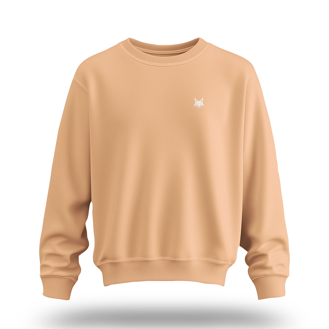 FOXED® STATEMENT OVERSIZE SWEATER FUZZ PEACH