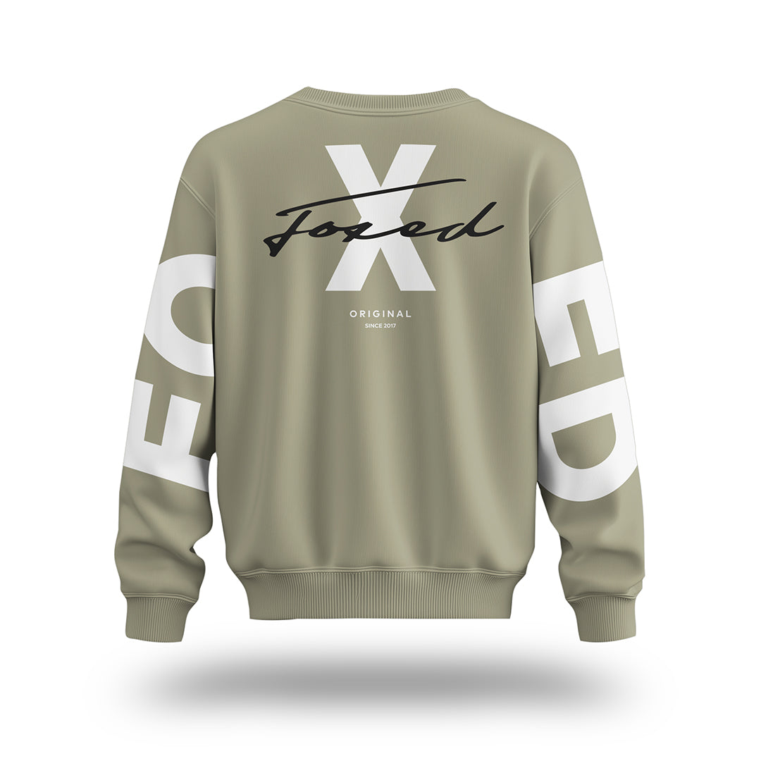 FOXED® STATEMENT OVERSIZE SWEATER MATCHA LATTE MEN