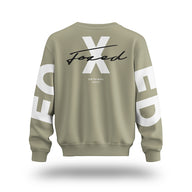 FOXED® STATEMENT OVERSIZE SWEATER MATCHA LATTE MEN