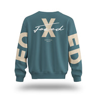 FOXED® STATEMENT OVERSIZE SWEATER PETROL MEN