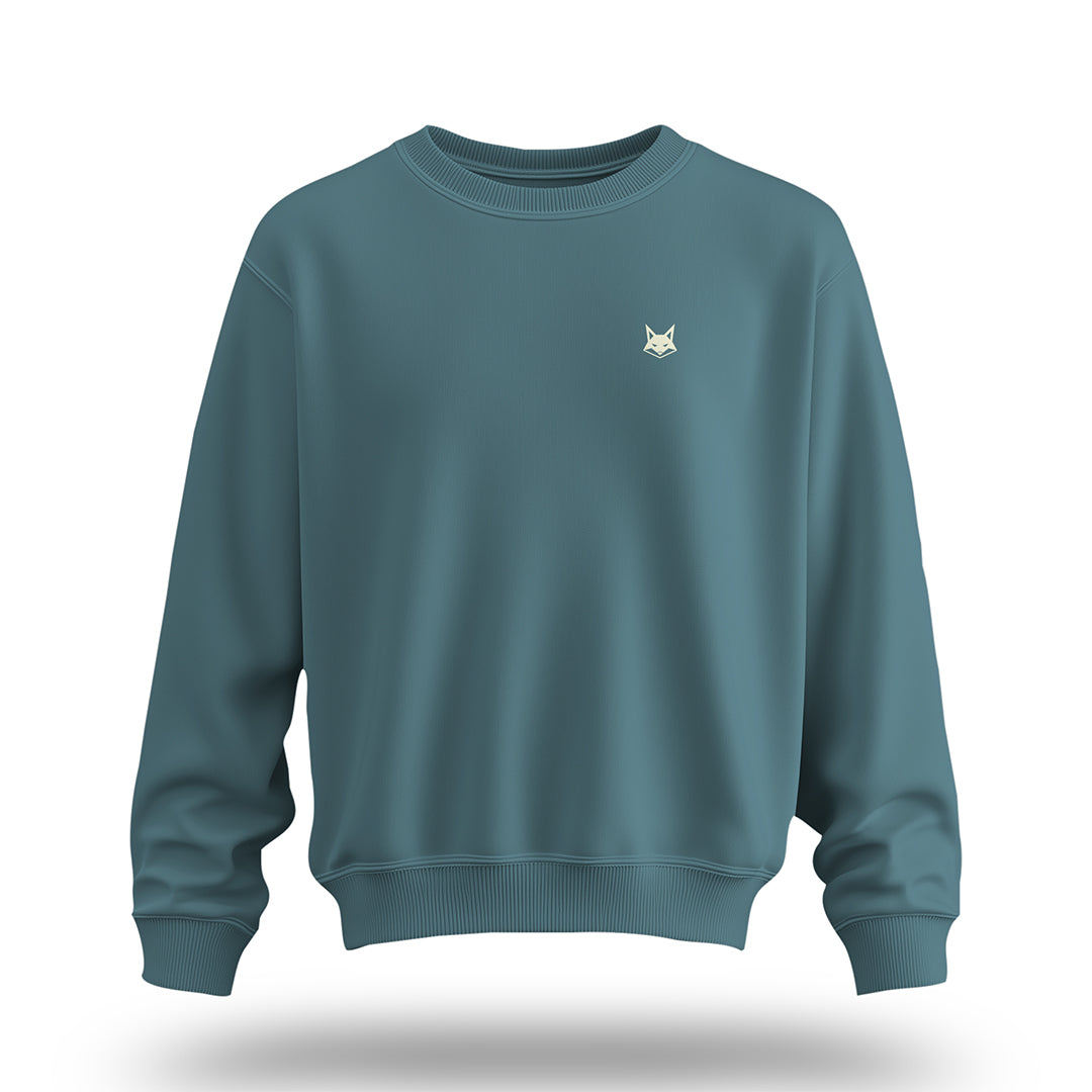 FOXED® STATEMENT OVERSIZE SWEATER PETROL MEN