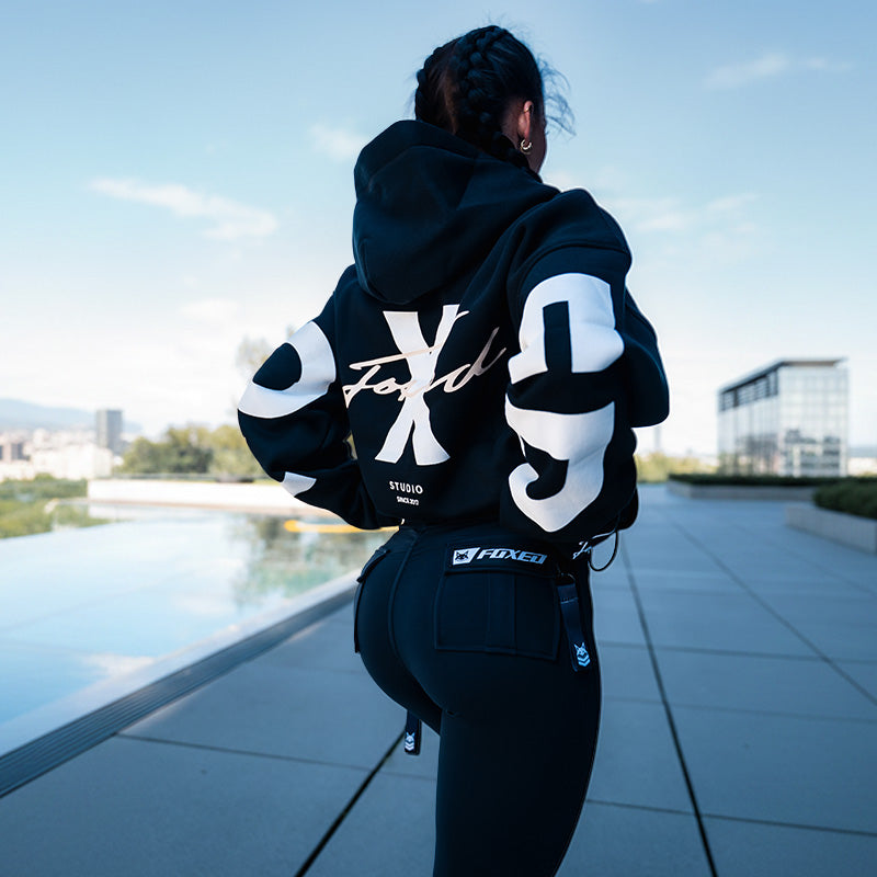 FOXED® STUDIOSTATE HOODIE + CARGO LEGGINGS SET WHITE