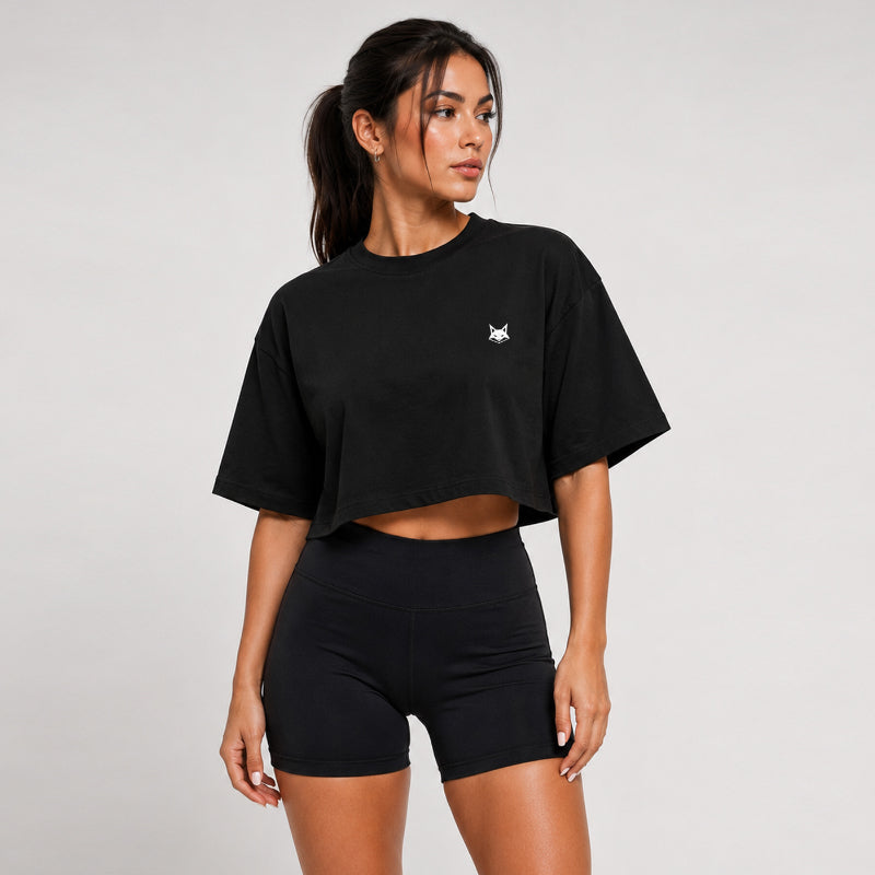 FOXED® STUDIOSTATE CROPPED SHIRT BLACK