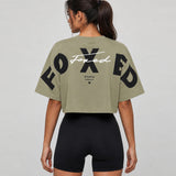 FOXED® STUDIOSTATE CROPPED SHIRT MATCHA LATTE