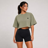 FOXED® STUDIOSTATE CROPPED SHIRT MATCHA LATTE
