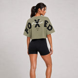 FOXED® STUDIOSTATE CROPPED SHIRT MATCHA LATTE