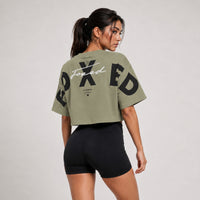 FOXED® STUDIOSTATE CROPPED SHIRT MATCHA LATTE