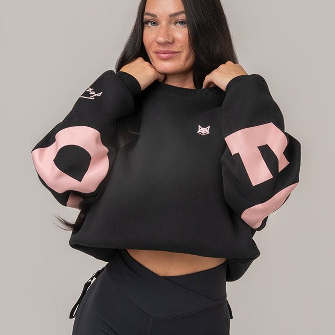 FOXED® STUDIOSTATE OVERSIZE SWEATER BLACK/ROSE