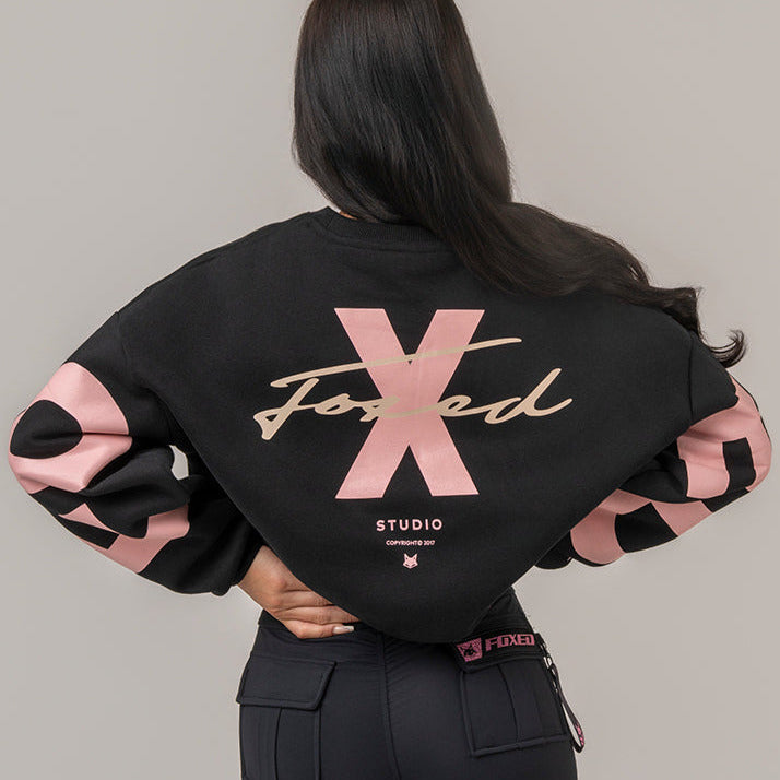 FOXED® STUDIOSTATE OVERSIZE SWEATER BLACK/ROSE