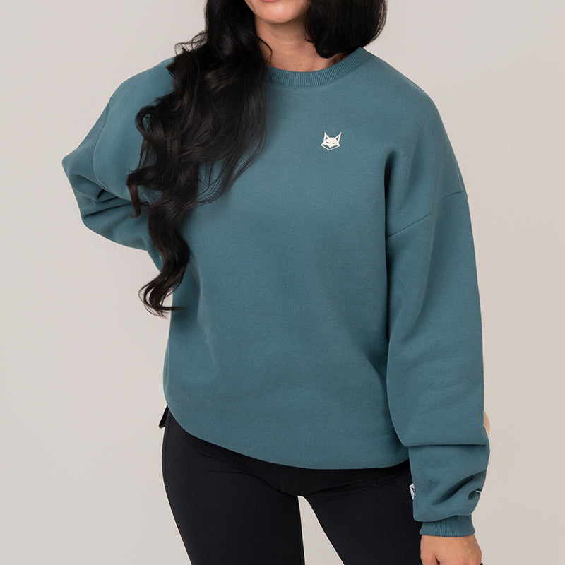 FOXED® STUDIOSTATE OVERSIZE SWEATER PETROL