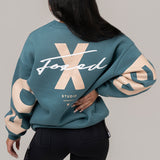 FOXED® STUDIOSTATE OVERSIZE SWEATER PETROL