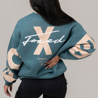 FOXED® STUDIOSTATE OVERSIZE SWEATER PETROL