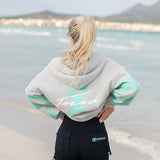 FOXED® STUDIOSTATE OVERSIZE ZIPPER GREY MELANGE/MINT