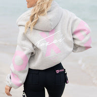 FOXED® STUDIOSTATE OVERSIZE ZIPPER GREY MELANGE/ROSE