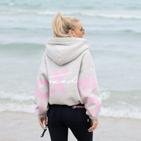FOXED® STUDIOSTATE OVERSIZE ZIPPER GREY MELANGE/ROSE