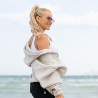 FOXED® STUDIOSTATE OVERSIZE ZIPPER GREY MELANGE/ROSE