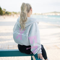 FOXED® STUDIOSTATE OVERSIZE ZIPPER GREY MELANGE/ROSE