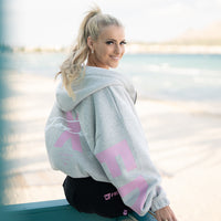 FOXED® STUDIOSTATE OVERSIZE ZIPPER GREY MELANGE/ROSE