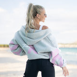 FOXED® STUDIOSTATE OVERSIZE ZIPPER GREY MELANGE/ROSE