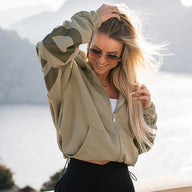FOXED® STUDIOSTATE OVERSIZE ZIPPER MATCHA LATTE