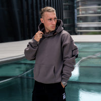 FOXED® URBAN UNISEX HOODIE GREY/ROSA