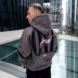 FOXED® URBAN UNISEX HOODIE GREY/ROSA