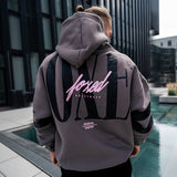 FOXED® URBAN UNISEX HOODIE GREY/ROSA
