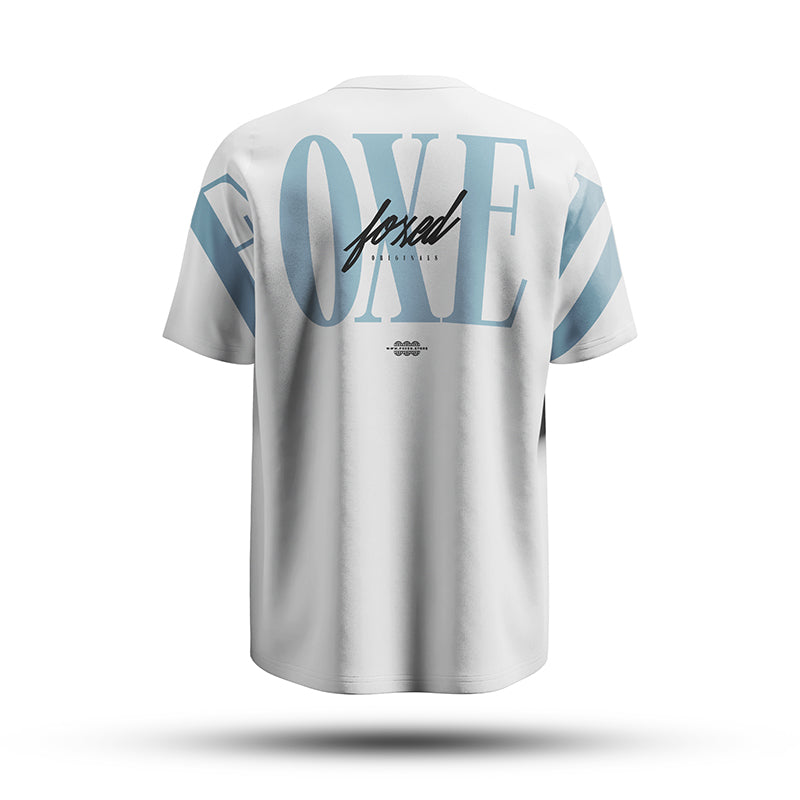 FOXED® URBAN OVERSIZE SHIRT WHITE/BLUE