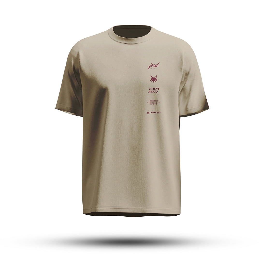 FOXED® VARSITY OVERSIZE SHIRT OATMEAL