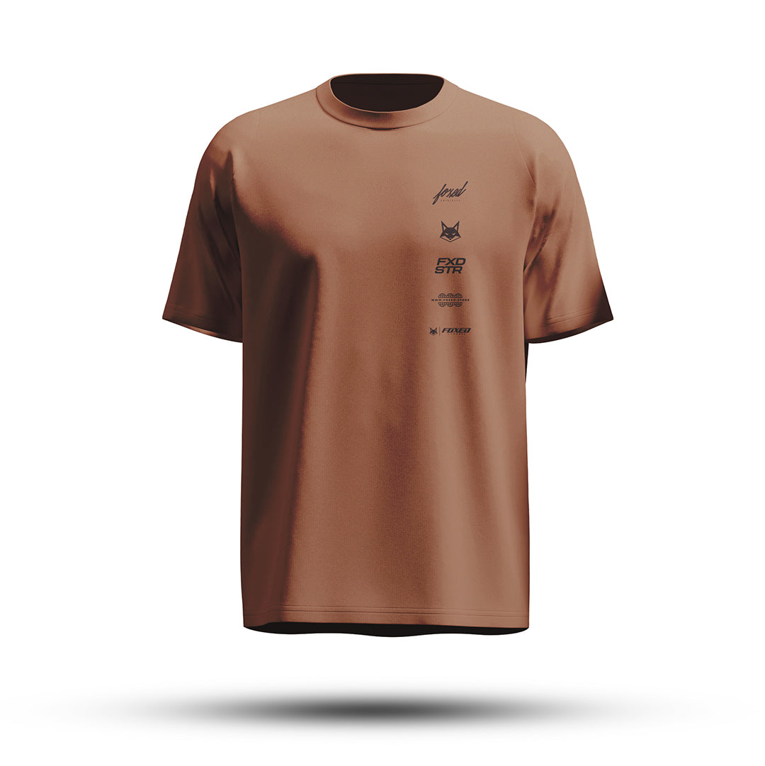 FOXED® VARSITY OVERSIZE SHIRT MOCHA MOUSSE