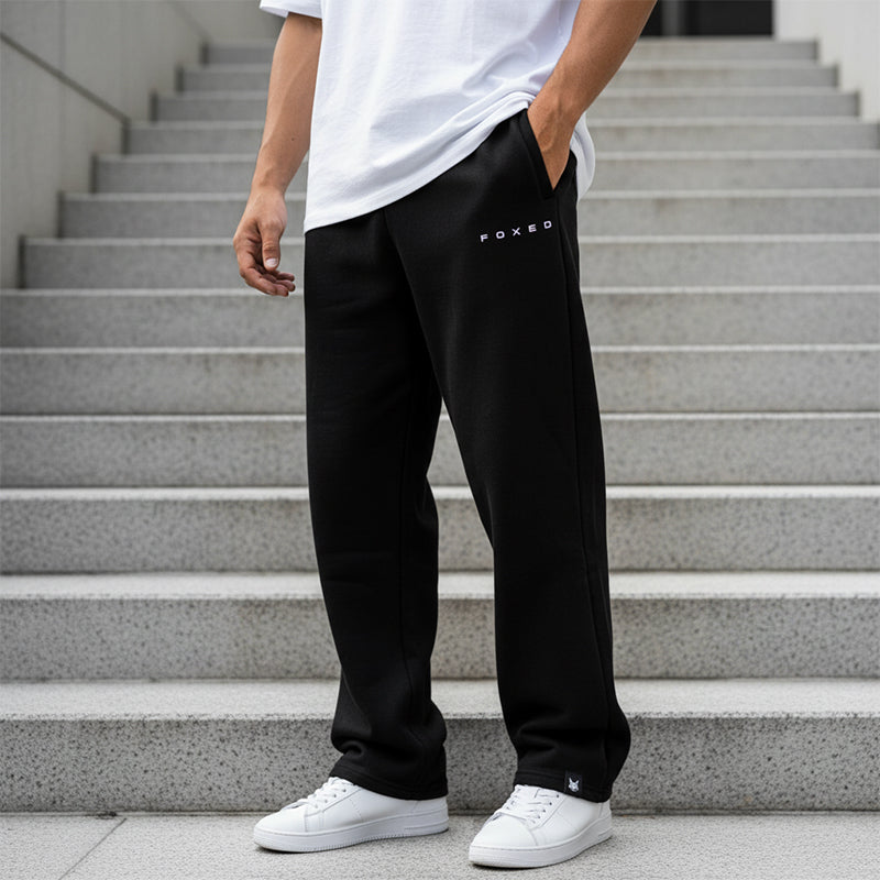FOXED® SWEAT JOGGER PANTS BLACK